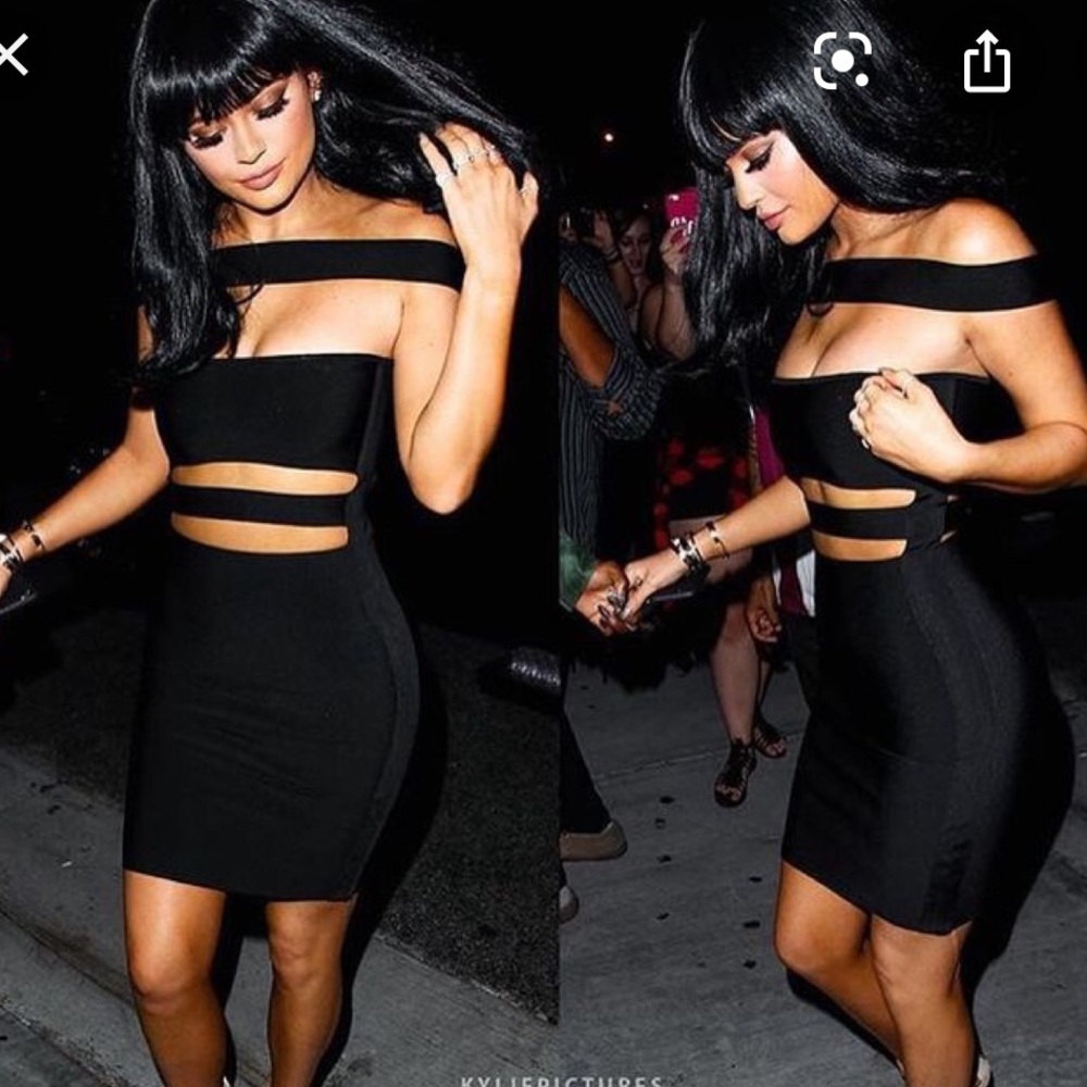 Black bandage dress